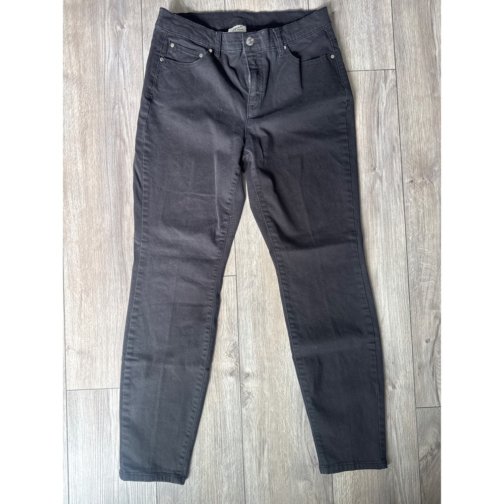 Jaclyn Smith Collection Black Wash Denim Jeans Women's Size 8 Recycled
